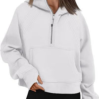 Zipper Hoodies Sweatshirts With Pocket Loose Sport Tops Long Sleeve Pullover Sweaters Winter Fall Outfits Women Clothing