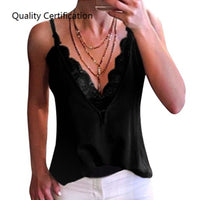 Trap Tank Tops Deep V-Neck Vests Spaghetti Straps