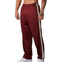 Wide Leg Sports Straight Men's Trousers