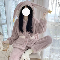 Ladies Flannel Loungewear Two-piece Princess Style