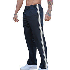 Wide Leg Sports Straight Men's Trousers