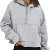 Zipper Hoodies Sweatshirts With Pocket Loose Sport Tops Long Sleeve Pullover Sweaters Winter Fall Outfits Women Clothing