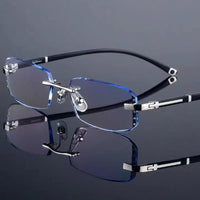 Diamond Rimmed Frameless Reading Glasses