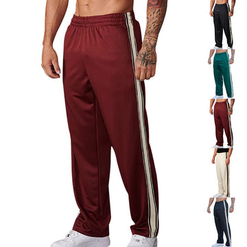 Wide Leg Sports Straight Men's Trousers