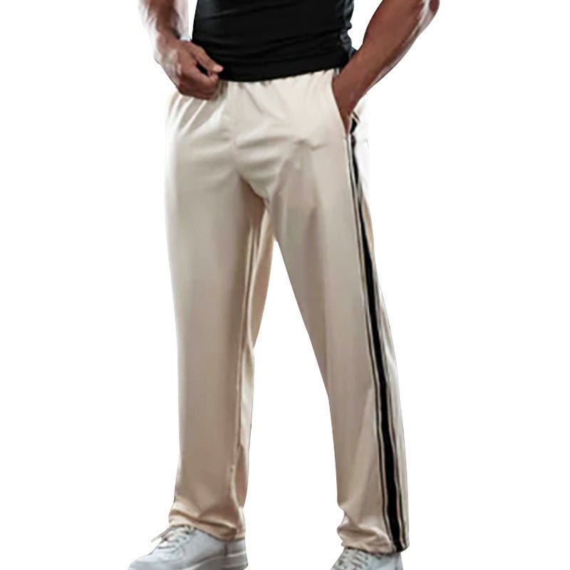 Wide Leg Sports Straight Men's Trousers